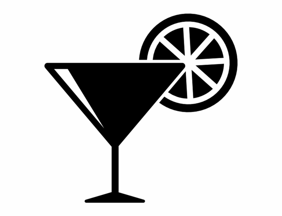 920x705 Cocktail Glass With Lemon Slice Free Food Icons