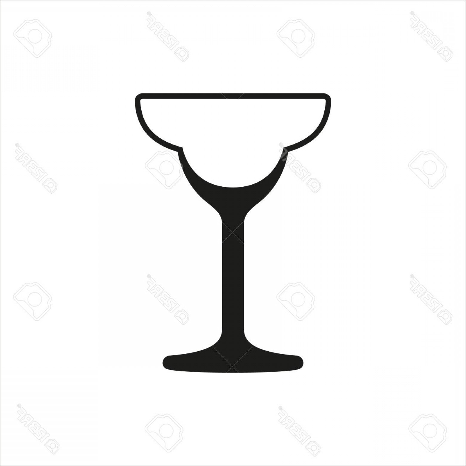 1560x1560 Cocktail Glasses Vector Art Decor Savoyuptown