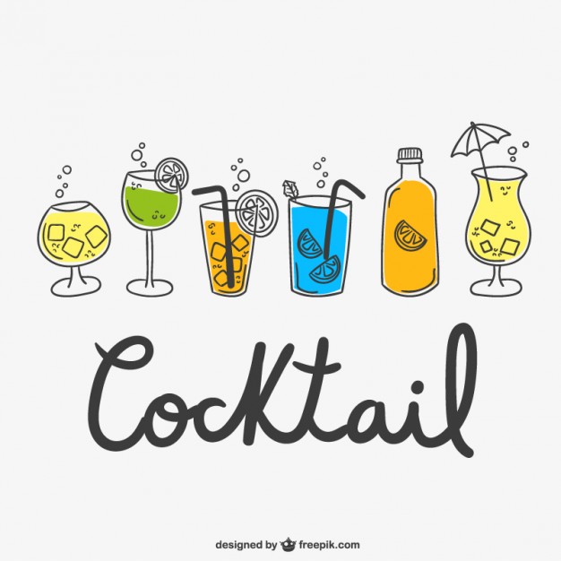 626x626 Cocktail Drawings Pack Vector Free Download