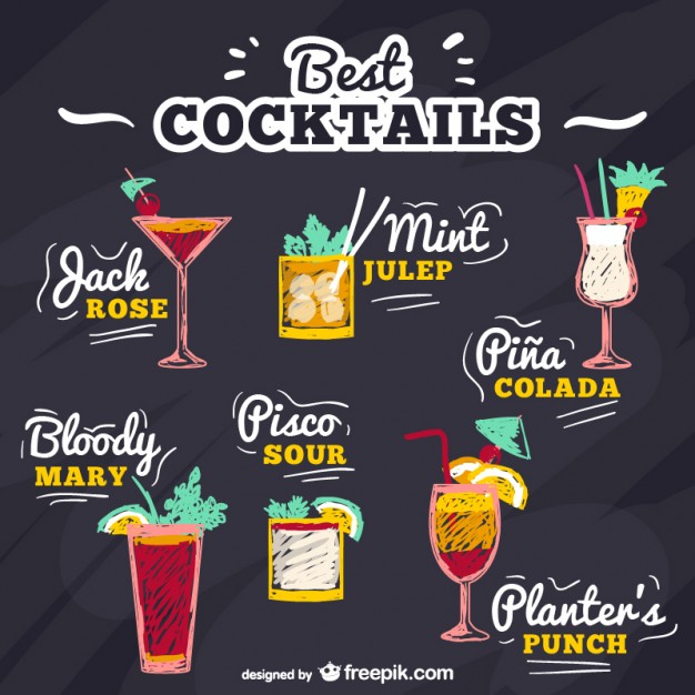 626x626 Best Cocktails Vector Free Download