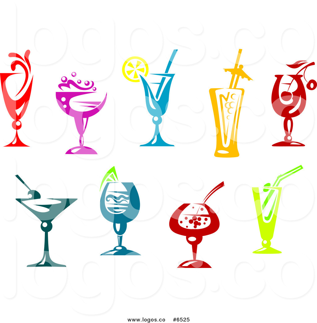 1024x1044 Royalty Free Clip Art Vector Logos Of Colorful Cocktails