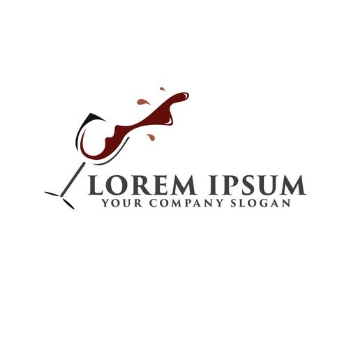 490x490 Cocktail And Glass Logo Bar Nightclub Logo Design Concept Templ