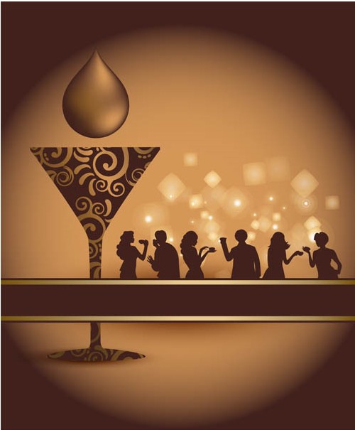 500x605 Cocktail Party Vector Free Download