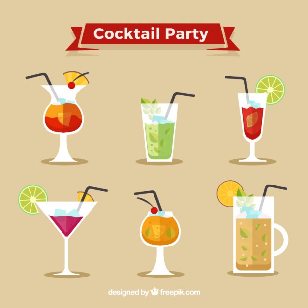 626x626 Cocktail Party Vector Free Download