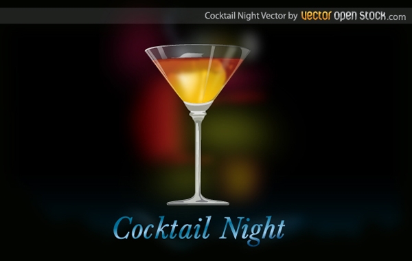 600x380 Cocktail Party Drink Night Vector Free Download