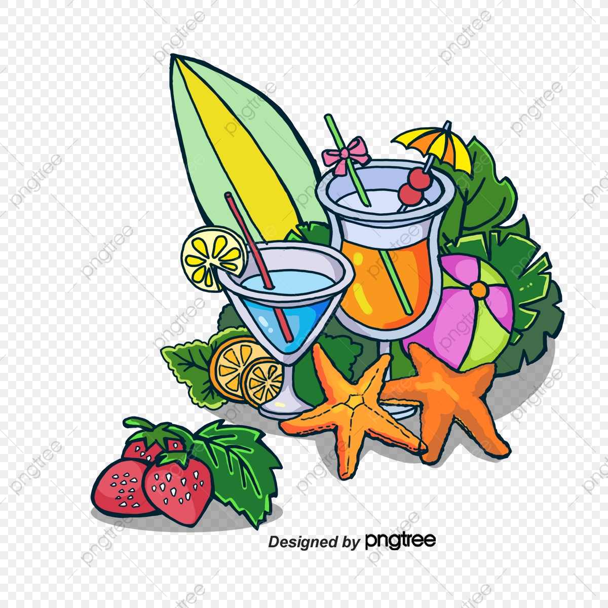 1200x1200 Summer Cocktail Party, Summer Vector, Cocktail Vector, Party