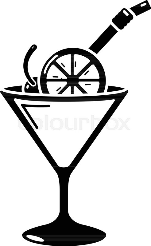 492x800 Cocktail Icon Simple Illustration Of Stock Vector Colourbox