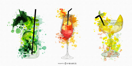 520x260 Cocktail Vector Graphics To Download