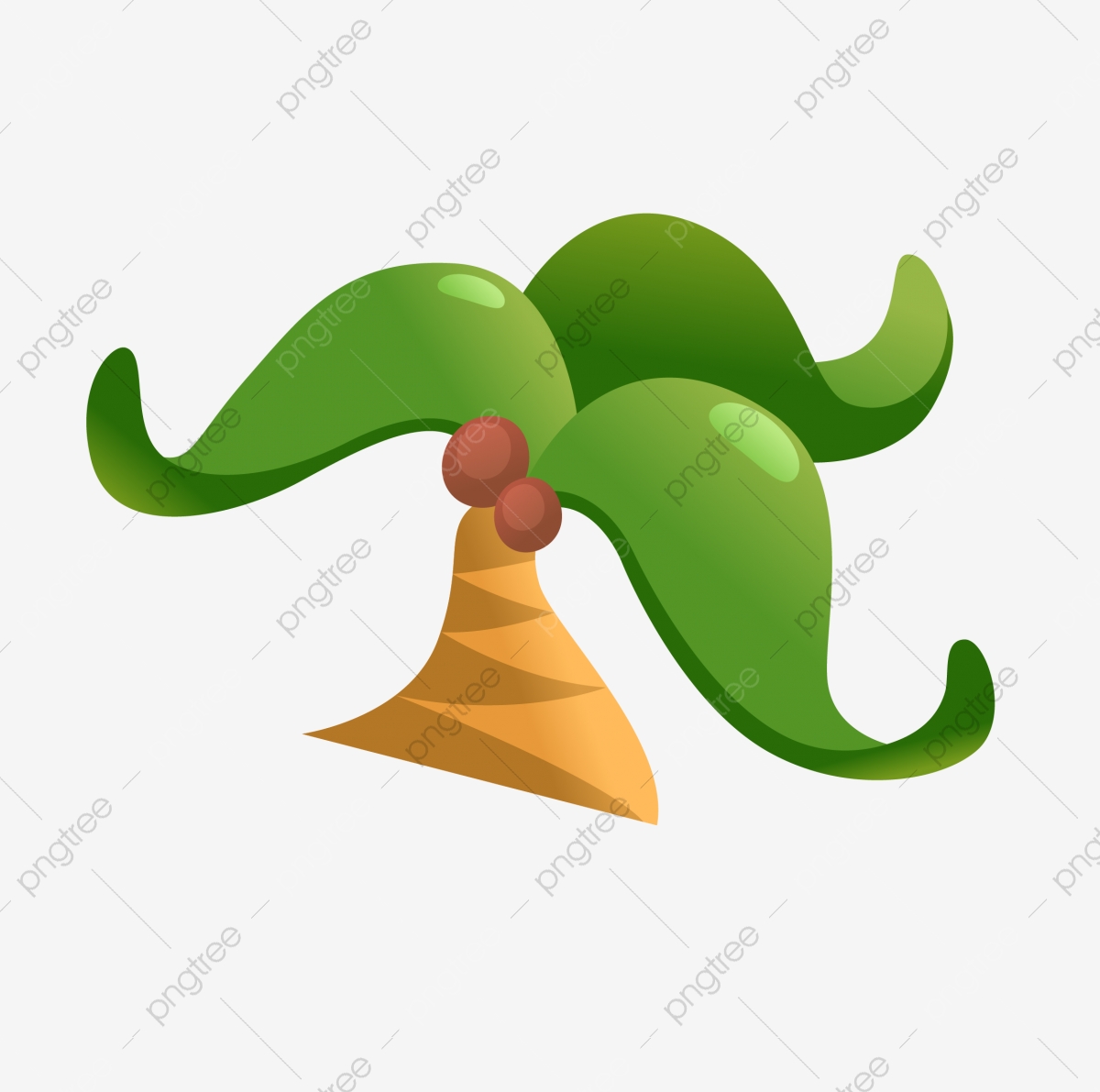 1200x1191 Coconut Tree Green Green Coconut Cartoon, Cute Cartoon, Lovely