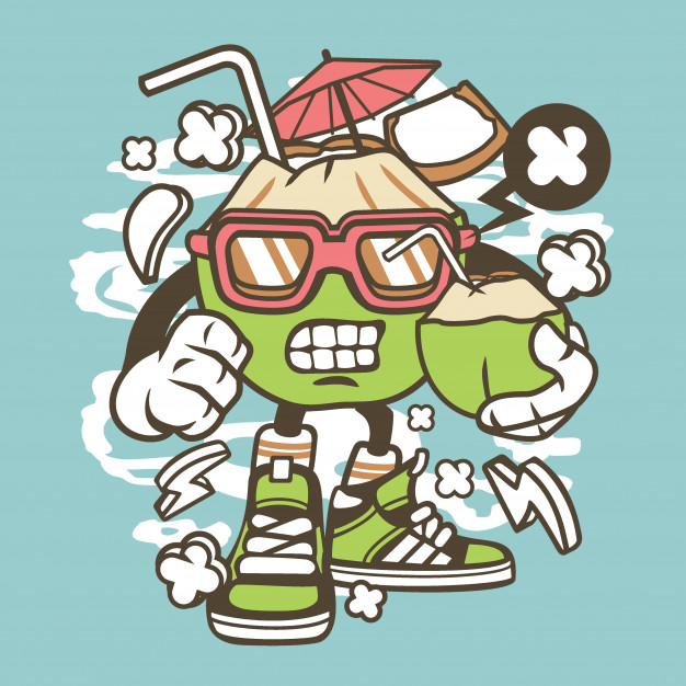 626x626 Coconut Cartoon Vector Premium Download