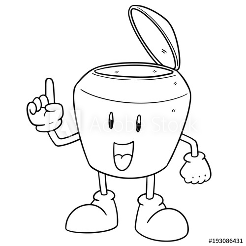 500x500 Vector Of Coconut Cartoon