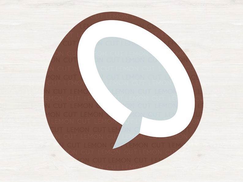 794x596 Coconut Coconut Dxf Png Cutfiles For Cricut Etsy