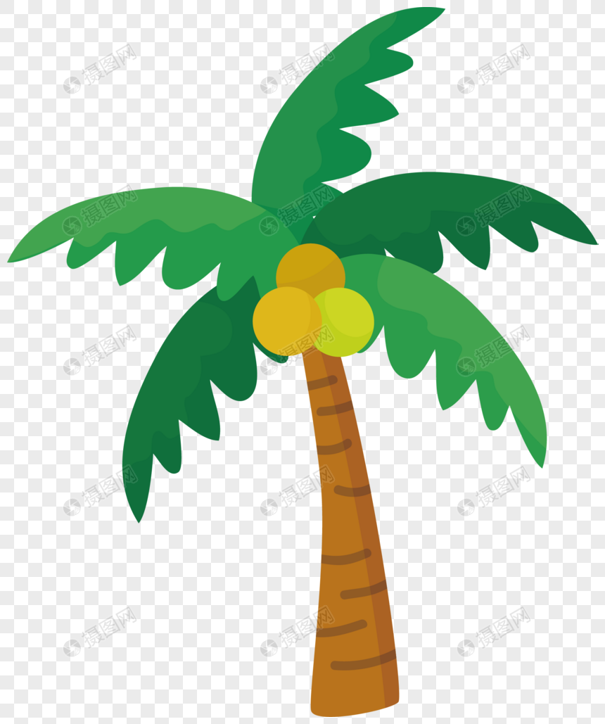 860x1029 Beach Coconut Tree Vector Png Image Picture Free Download