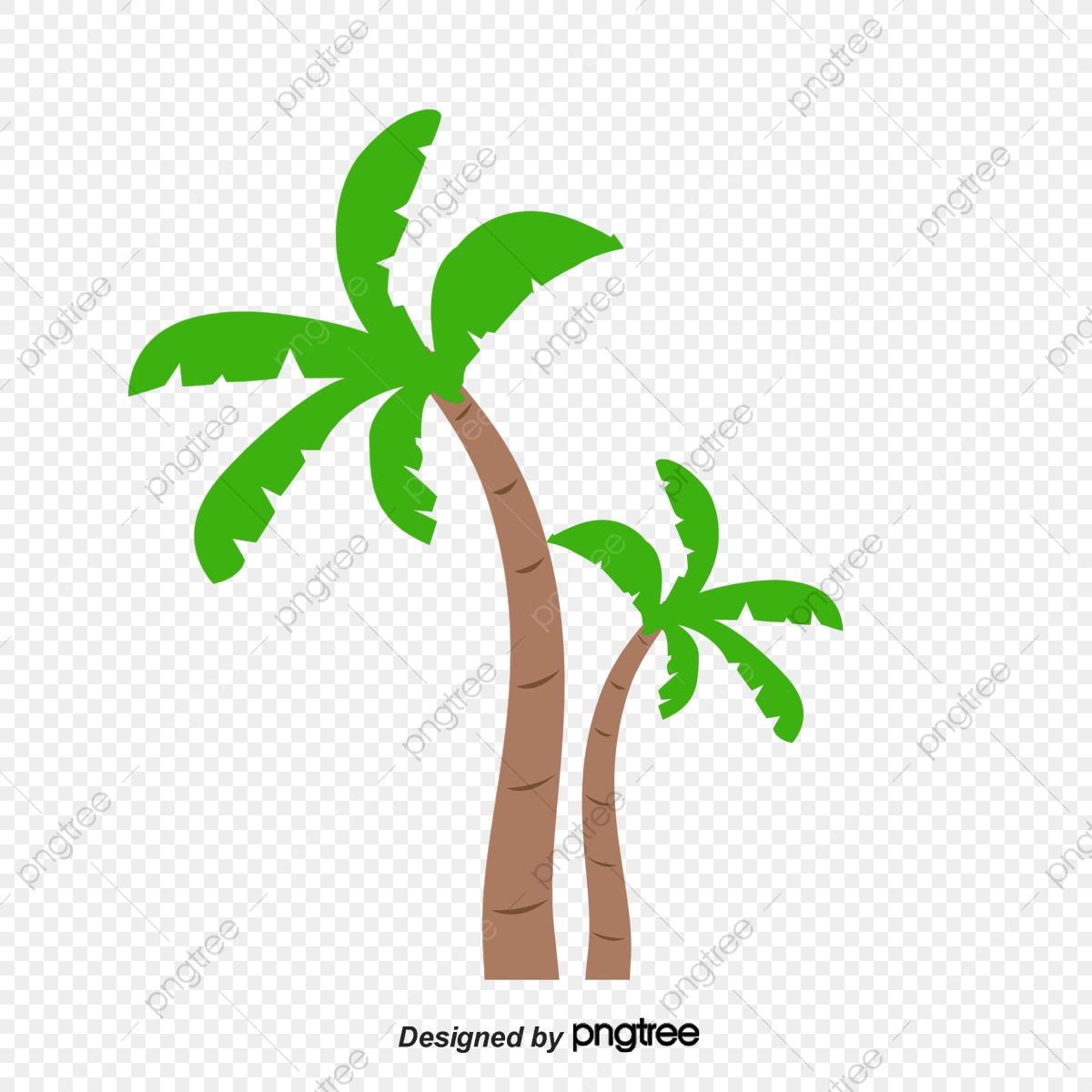 1200x1200 Green Coconut Trees, Green Vector, Coconut Vector, Coconut Clipart
