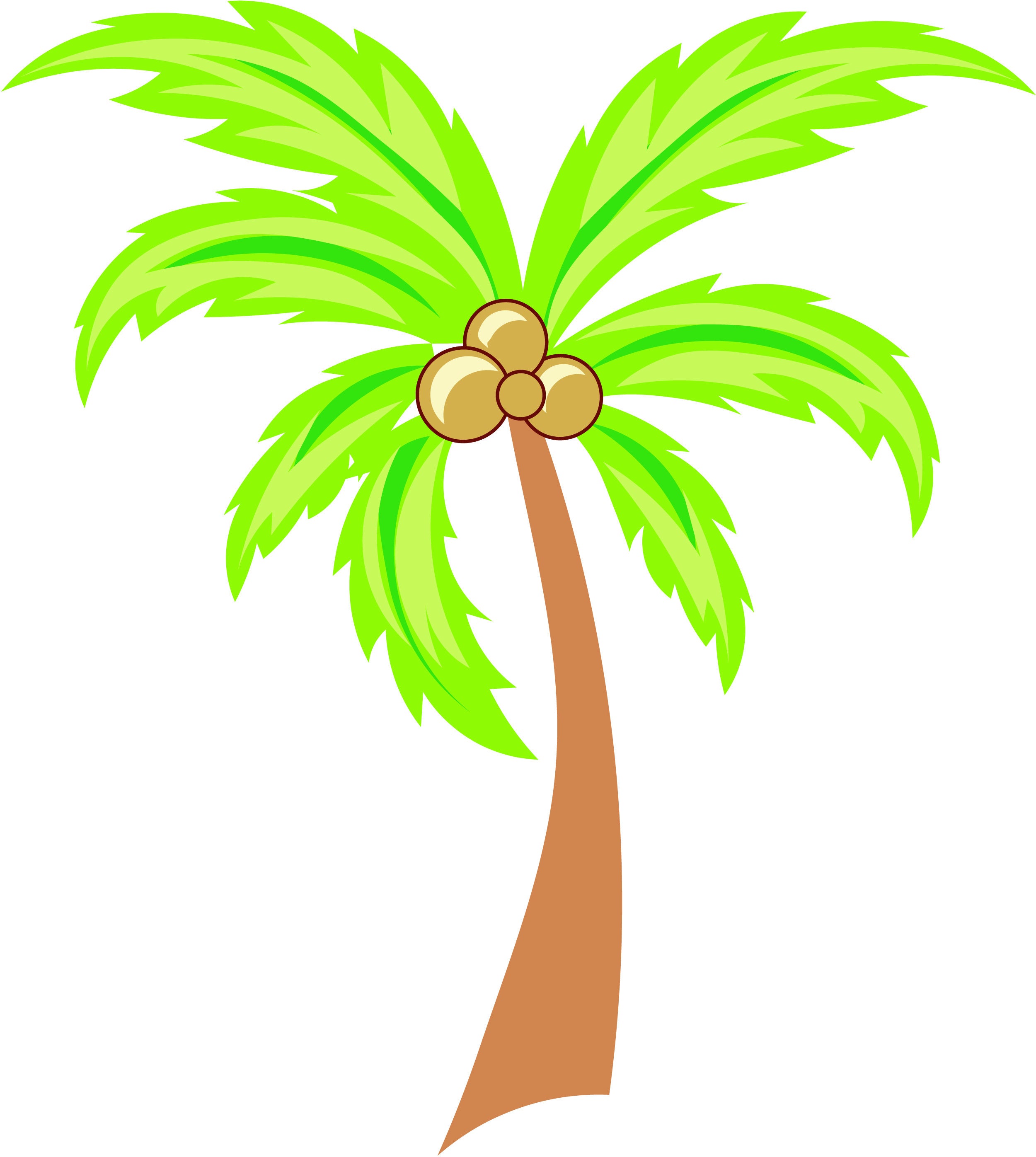 2500x2792 Palm Tree And Coconut Vector Instant Download Etsy