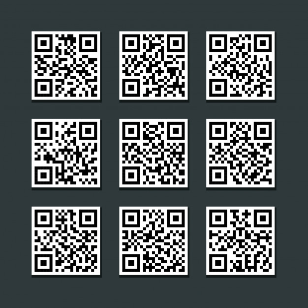 626x626 Conjunto De Vector De Etiqueta De Qr De De Barras