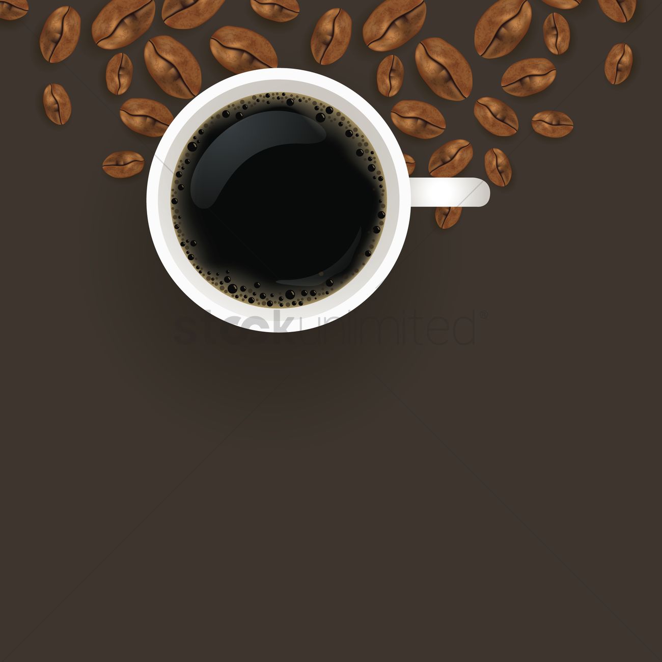 1300x1300 Coffee Background Design Vector Image