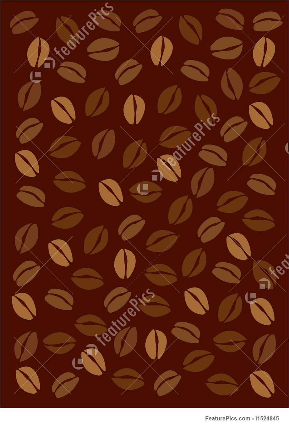 920x1360 Vector Coffee Beans Background
