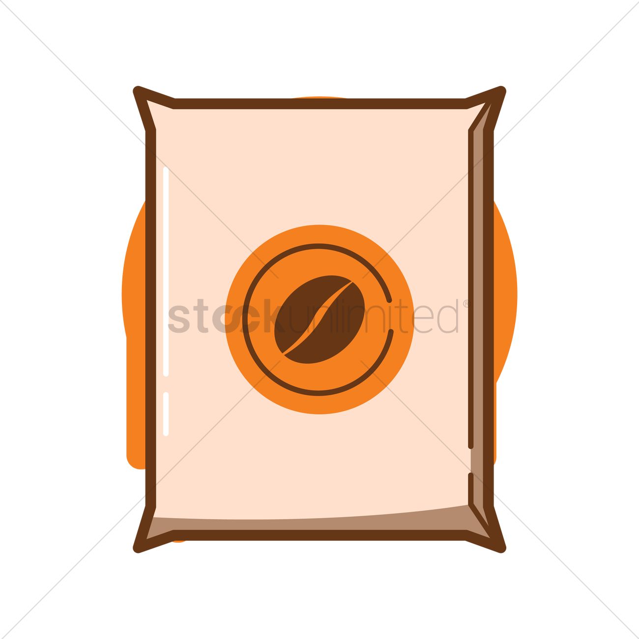 1300x1300 Coffee Bag Vector Image