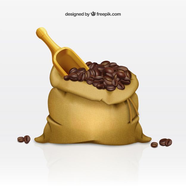 625x625 Coffee Sack Vector Free Download