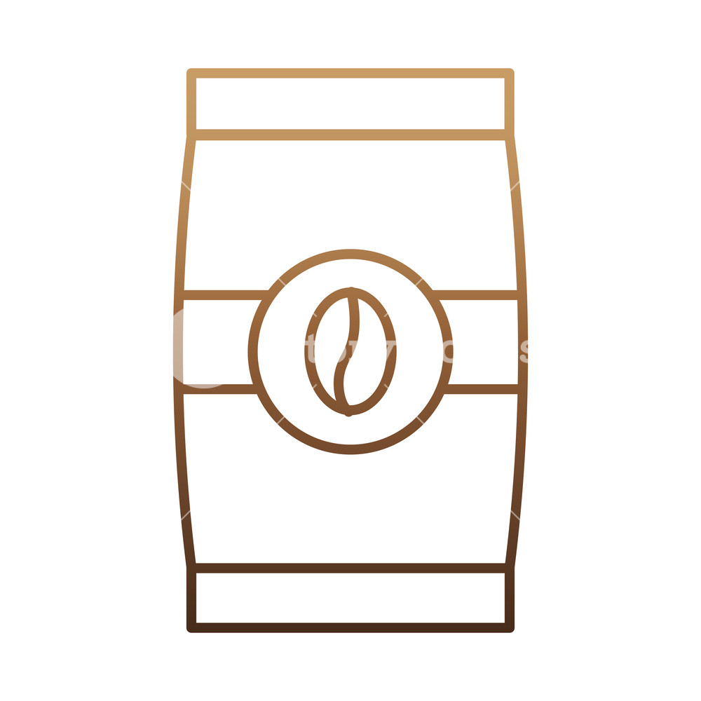 1000x1000 Coffee Bag Icon Over White Background Vector Illustration Royalty