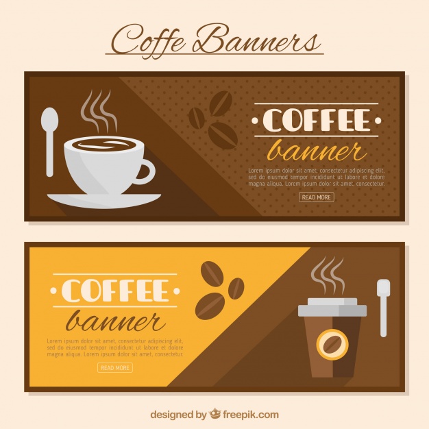 Decorative Coffee Banners In Flat Design Vector Free Download 626x626 Decorative Coffee Banners In Flat Design Vector Free Download
