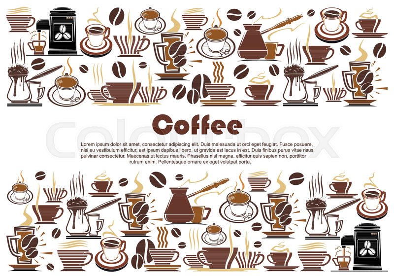 Coffee Banner, Edged With Hot Drink Stock Vector Colourbox 800x566 Coffee Banner, Edged With Hot Drink Stock Vector Colourbox