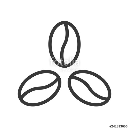 Coffee Bean Vector, Coffee Related Line Style Editable Stroke Icon 500x500 Coffee Bean Vector, Coffee Related Line Style Editable Stroke Icon