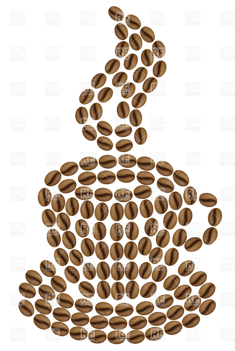 Cup Of Coffee Made Of Coffee Beans Vector Image Of Backgrounds 805x1200 Cup Of Coffee Made Of Coffee Beans Vector Image Of Backgrounds