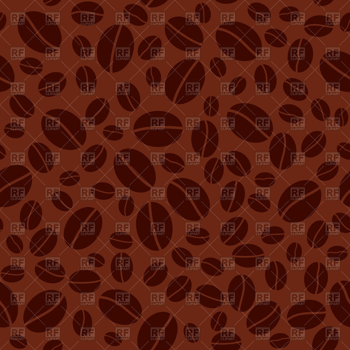 Dark Seamless Pattern With Coffee Beans Vector Image 1200x1200 Dark Seamless Pattern With Coffee Beans Vector Image