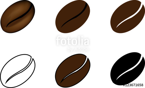 Coffee Bean, Vector Illustration Stock Image And Royalty Free 500x304 Coffee Bean, Vector Illustration Stock Image And Royalty Free