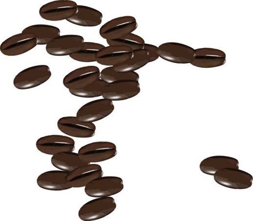 518x453 Coffee Beans Vector