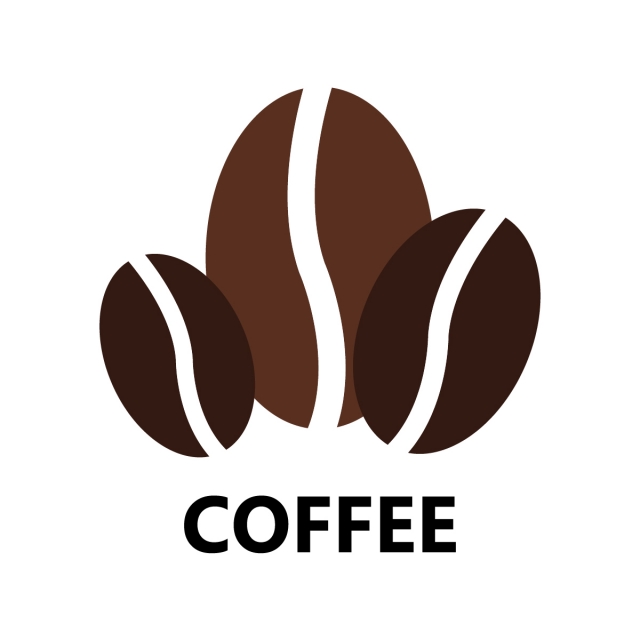 640x640 Coffee Bean Icon, Illustration, Silhouette, Design Png And Vector