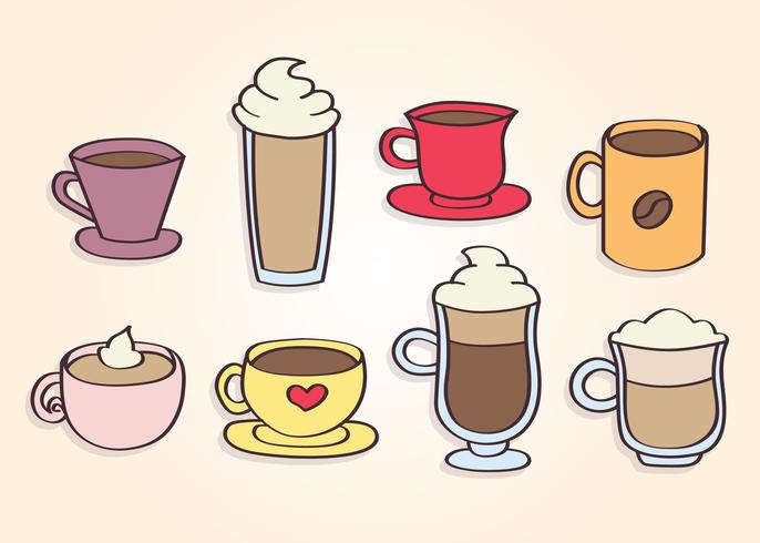 Hand Drawn Coffee Cups Vector 686x490 Hand Drawn Coffee Cups Vector