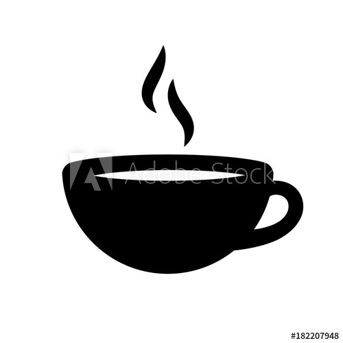 500x500 Coffee Cup Icon Vector Illustration Of An Italian Espresso Cup