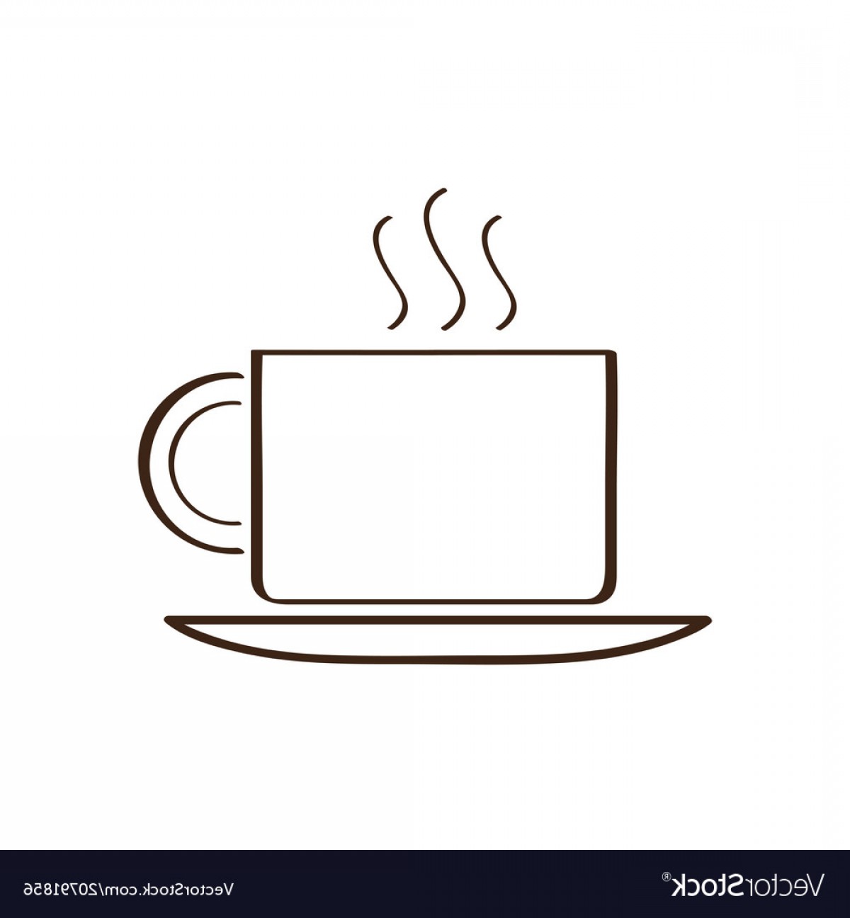 1200x1296 Isolated Abstract Coffee Mug Icon Vector Catchsplace