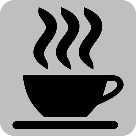 450x450 Vector Illustration Of Coffee Cup Icon In Black Freestock Icons