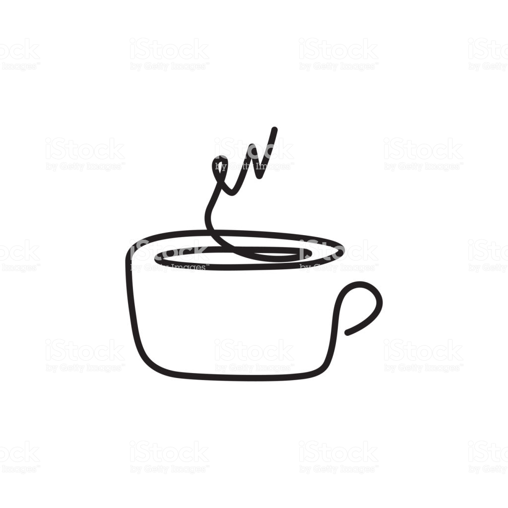 1024x1024 Collection Of 'coffee Cup Drawing Free' Download More Than