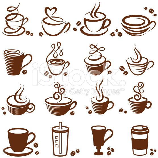 Coffee Cup Vector White Icon Set Silhouette Coffee Art, Cup 556x556 Coffee Cup Vector White Icon Set Silhouette Coffee Art, Cup