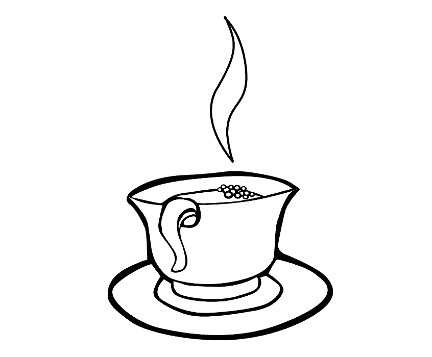 846x700 Collection Of 'coffee Cup Drawing Free' Download More Than