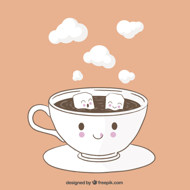 626x626 Funny Coffee Cup Vector Free Download