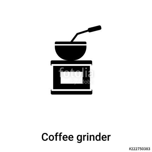 500x500 Coffee Grinder Icon Vector Isolated On White Background, Logo