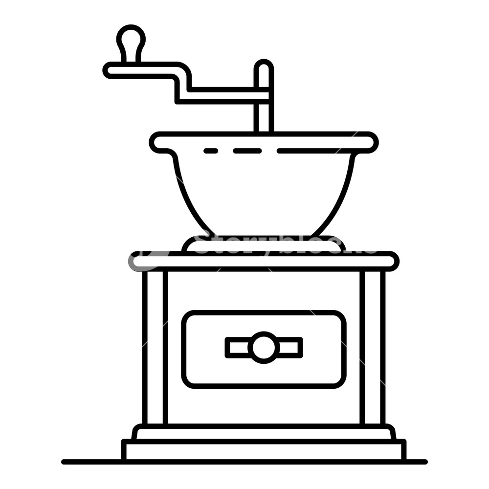 1000x1000 Coffee Grinder Icon Outline Coffee Grinder Vector Icon For Web