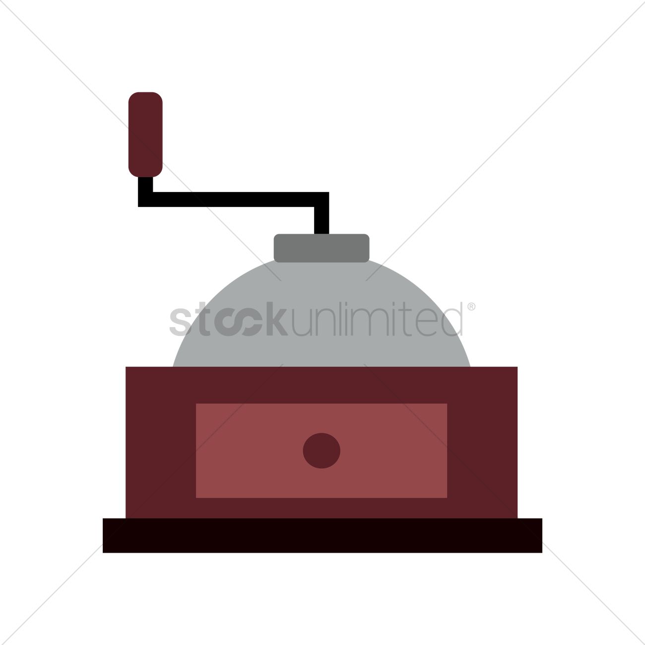 1300x1300 Classic Coffee Grinder Vector Image