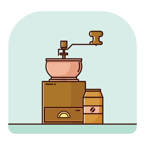 490x490 Hand Coffee Grinder Vector