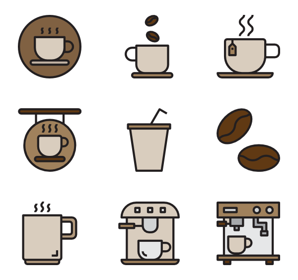 600x564 Coffee Grinder Icons
