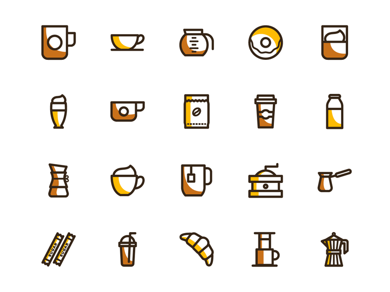 800x600 Free Coffee Vector Icons