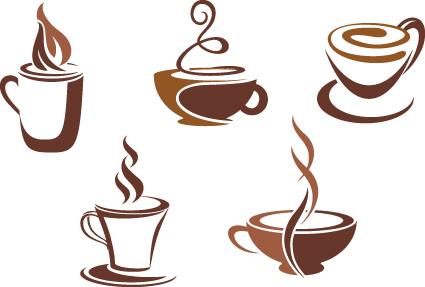 425x287 Vector Coffee Icons Design Elements Free Download