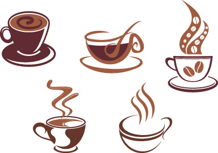 425x298 Vector Coffee Icons Design Elements Free Vector In Encapsulated