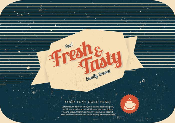 700x490 Fresh And Tasty Coffee Label Vector